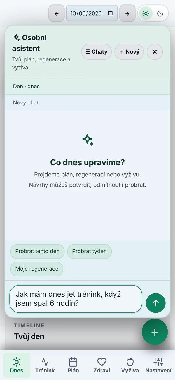 Osobní asistent v aplikaci: Co dnes upravíme?